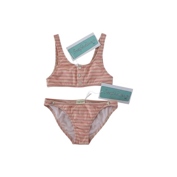 PACIFIC RAINBOW - BIKINI - STRIPE - LIGHT /DARK PINK - NEW WITH TAG - Picture 1 of 4